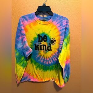 Sunshine Sisters Be Kind tie dye shirt